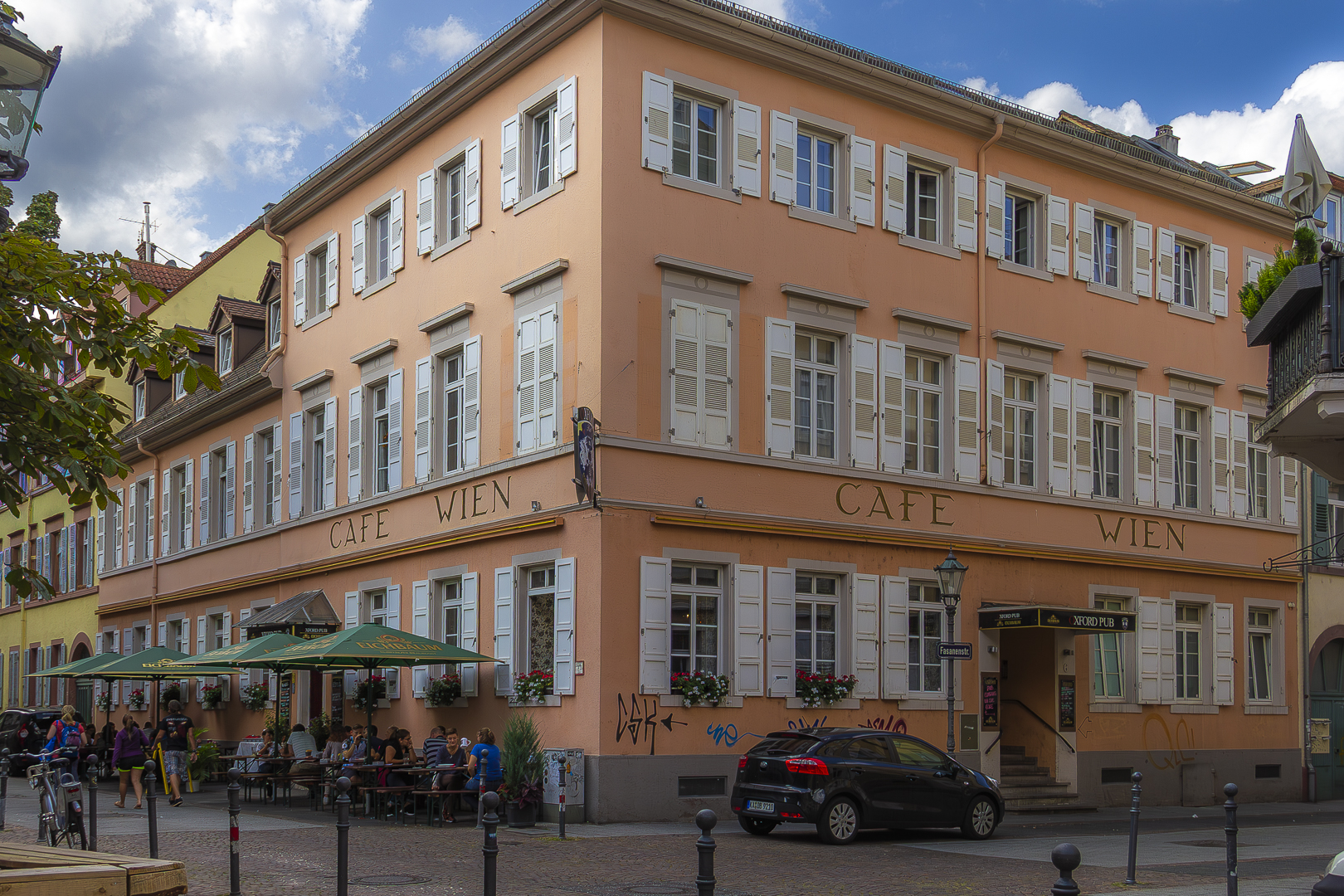 Dörfle in Karlsruhe mit historischer Quartiersatmosphäre